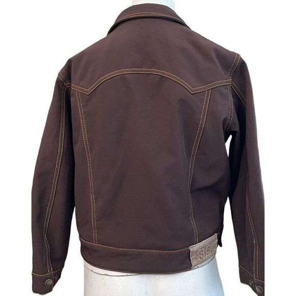 StS Ranchwear Softshell Jacket Youth Size Large Brown PYRA Logo Adult Small - Picture 5 of 6